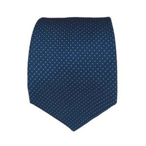 GIORGIO ARMANI Current Blue Geometric Silk Tie HANDMADE ITALY 61"/ 3.5" EC